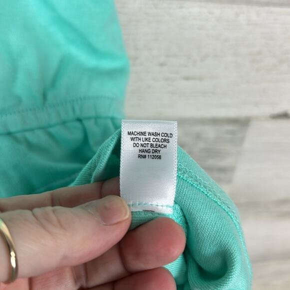 New Zenana Cotton Sleeveless V Neck Romper with Pockets Mint Green Size 3X - Picture 7 of 7